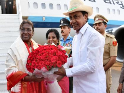 Telangana: President Murmu arrives in Hyderabad for a two-day visit | Telangana: President Murmu arrives in Hyderabad for a two-day visit