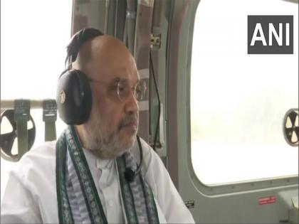 Amit Shah conducts aerial survey of Cyclone Biparjoy affected areas in Gujarat's Kutch | Amit Shah conducts aerial survey of Cyclone Biparjoy affected areas in Gujarat's Kutch