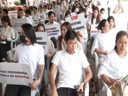 Manipur violence: Manipuris in Hyderabad stage protest to express solidarity with people there | Manipur violence: Manipuris in Hyderabad stage protest to express solidarity with people there