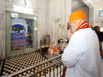 Amit Shah visits Gurudwara Chilla Sahib in Haryana's Sirsa, offers prayers | Amit Shah visits Gurudwara Chilla Sahib in Haryana's Sirsa, offers prayers