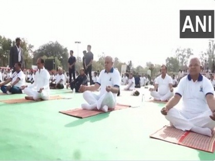 "Being healthy is also biggest service to nation": MP CM Chouhan on International Yoga Day | "Being healthy is also biggest service to nation": MP CM Chouhan on International Yoga Day