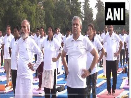 9th International Yoga Day: Railways Minister Ashwini Vaishnaw performs Yoga in Odisha's Balasore | 9th International Yoga Day: Railways Minister Ashwini Vaishnaw performs Yoga in Odisha's Balasore