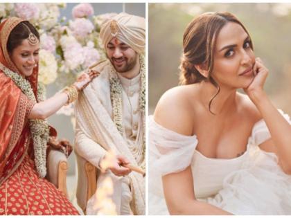 After giving wedding a skip, Esha Deol congratulates newlyweds Karan Deol, Drisha Acharya on social media | After giving wedding a skip, Esha Deol congratulates newlyweds Karan Deol, Drisha Acharya on social media