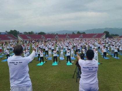 Nepal's Pokhara hosts massive event to mark International Yoga Day, promote tourism | Nepal's Pokhara hosts massive event to mark International Yoga Day, promote tourism