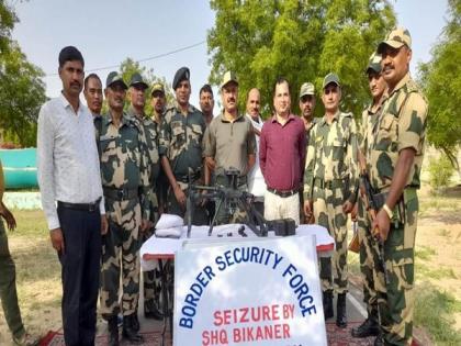 Rajasthan: BSF recovers Pak drone, two packets of suspected narcotics in Gharsana | Rajasthan: BSF recovers Pak drone, two packets of suspected narcotics in Gharsana