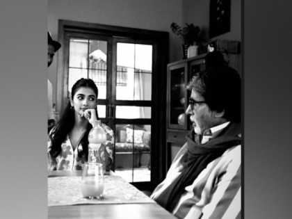 "Just watching this legend at work," says Pooja Hegde as she shares picture with Big B | "Just watching this legend at work," says Pooja Hegde as she shares picture with Big B
