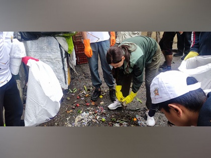 UN environment ambassador Dia Mirza takes part in drive to remove plastic waste in Shimla | UN environment ambassador Dia Mirza takes part in drive to remove plastic waste in Shimla