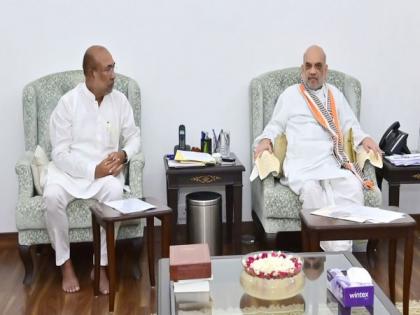 "Amit Shah assured that Central govt will take all possible steps to maintain peace in Manipur": CM Biren Singh | "Amit Shah assured that Central govt will take all possible steps to maintain peace in Manipur": CM Biren Singh
