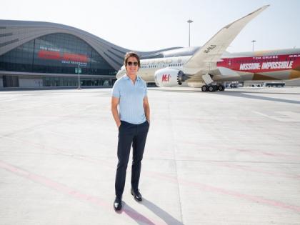 Tom Cruise arrives on first flight into Abu Dhabi International Airport's new Midfield Terminal | Tom Cruise arrives on first flight into Abu Dhabi International Airport's new Midfield Terminal
