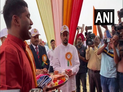Punjab: Union Minister Anurag Thakur inaugurates astro turf at BSF Campus, Jalandhar | Punjab: Union Minister Anurag Thakur inaugurates astro turf at BSF Campus, Jalandhar