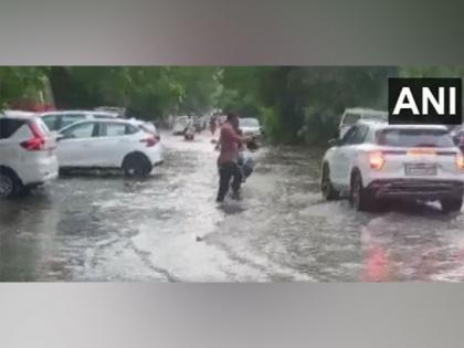 Rainwater gushes down street in Rajasthan's Jodhpur | Rainwater gushes down street in Rajasthan's Jodhpur