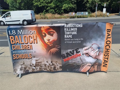 Enforced disappearance in Balochistan: 3-day Photo and Banner Exhibition at Broken Chair United Nations | Enforced disappearance in Balochistan: 3-day Photo and Banner Exhibition at Broken Chair United Nations