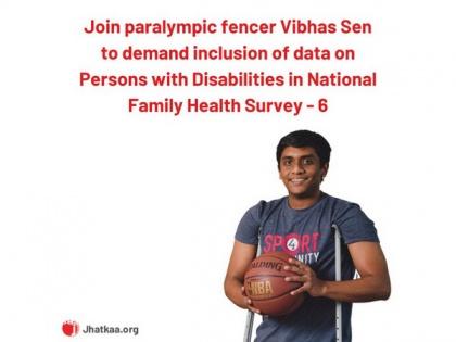 Paralympic Fencer Vibhas Sen and Jhatkaa.org come together for the inclusion of disability data in a national health survey | Paralympic Fencer Vibhas Sen and Jhatkaa.org come together for the inclusion of disability data in a national health survey
