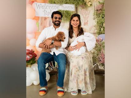 Ram Charan's wife Upasana gives sneak peek into their daughter's naming ceremony | Ram Charan's wife Upasana gives sneak peek into their daughter's naming ceremony
