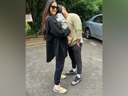 Cuteness Alert! Sonam Kapoor, son Vayu wear matching sneakers | Cuteness Alert! Sonam Kapoor, son Vayu wear matching sneakers