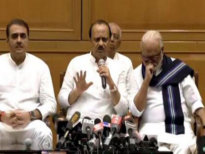 Ajit Pawar splits NCP, takes oath as Maharashtra Dy CM; Shinde takes 'hit wicket' jibe at Sharad Pawar's 'googly' | Ajit Pawar splits NCP, takes oath as Maharashtra Dy CM; Shinde takes 'hit wicket' jibe at Sharad Pawar's 'googly' Ajit Pawar splits NCP, takes oath as Maharashtra Dy CM; Shinde takes 'hit wicket' jibe at Sharad Pawar's 'googly' | Ajit Pawar splits NCP, takes oath as Maharashtra Dy CM; Shinde takes 'hit wicket' jibe at Sharad Pawar's 'googly'