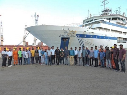 Scientists from Bangladesh, Mauritius embark on board research vessel 'Sagar Nidhi' for joint ocean expedition | Scientists from Bangladesh, Mauritius embark on board research vessel 'Sagar Nidhi' for joint ocean expedition