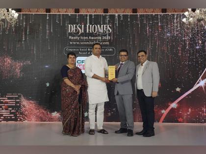 Keval Valambhia, COO of CREDAI MCHI, Recognized as Corporate Social Responsibility Icon at the Desi Homes Realty Awards 2023 | Keval Valambhia, COO of CREDAI MCHI, Recognized as Corporate Social Responsibility Icon at the Desi Homes Realty Awards 2023