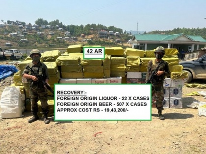 Assam rifles recover illegal foreign-origin liquor, beer worth Rs 19,432 lakh in Mizoram's Champai | Assam rifles recover illegal foreign-origin liquor, beer worth Rs 19,432 lakh in Mizoram's Champai