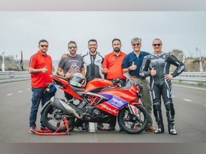 TVS Motor Company and Apollo Tyres Set a New 24-hour Indian National Speed Endurance Record on the TVS Apache RR 310 | TVS Motor Company and Apollo Tyres Set a New 24-hour Indian National Speed Endurance Record on the TVS Apache RR 310
