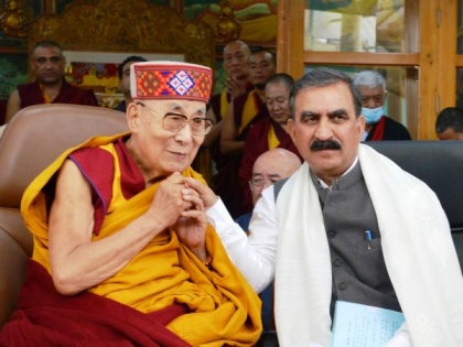 Himachal CM Sukhu greets Dalai Lama on his 88th birthday | Himachal CM Sukhu greets Dalai Lama on his 88th birthday