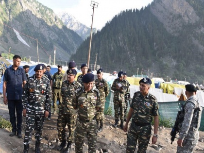 CRPF chief accompanies Kashmir-bound Amarnath pilgrims; reviews security arrangements | CRPF chief accompanies Kashmir-bound Amarnath pilgrims; reviews security arrangements