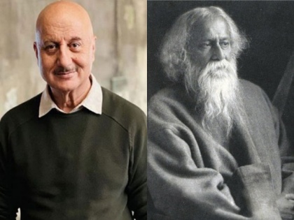 Anupam Kher to portray Rabindranath Tagore in next film, actor shares first look | Anupam Kher to portray Rabindranath Tagore in next film, actor shares first look