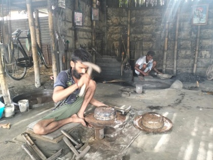 Assam's cultural bell metal industry in Barpeta facing challenges amid price hikes in raw materials | Assam's cultural bell metal industry in Barpeta facing challenges amid price hikes in raw materials