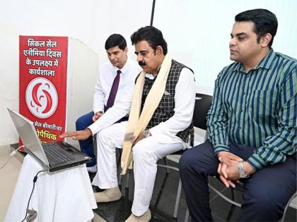 Shankar Lalwani, Member of Parliament, launches website on sickle cell anemia to emphasize importance of blood tests before marriage | Shankar Lalwani, Member of Parliament, launches website on sickle cell anemia to emphasize importance of blood tests before marriage Shankar Lalwani, Member of Parliament, launches website on sickle cell anemia to emphasize importance of blood tests before marriage | Shankar Lalwani, Member of Parliament, launches website on sickle cell anemia to emphasize importance of blood tests before marriage