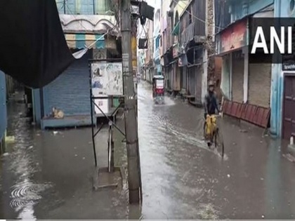 Parts of Moradabad city waterlogged after heavy rainfall | Parts of Moradabad city waterlogged after heavy rainfall