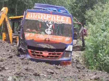 J-K: 2 killed, 2 injured after landslide hits bus in Doda village | J-K: 2 killed, 2 injured after landslide hits bus in Doda village