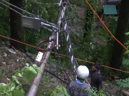 Himachal Pradesh: Trees uprooted, electricity poles damaged after heavy rains in Shimla | Himachal Pradesh: Trees uprooted, electricity poles damaged after heavy rains in Shimla