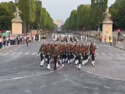 Indian Tri services contingent holds practice sessions in France ahead of Bastille Day | Indian Tri services contingent holds practice sessions in France ahead of Bastille Day