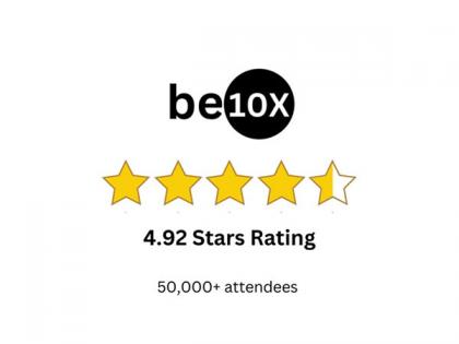 Be10X's AI tools workshop attains a milestone; average rating of 4.92/5 out of 24,563 reviews - highest ever in the edtech industry | Be10X's AI tools workshop attains a milestone; average rating of 4.92/5 out of 24,563 reviews - highest ever in the edtech industry