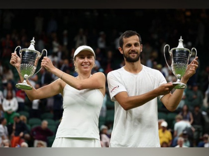 Mate Pavic, Lyudmyla Kichenok wins Wimbledon Mixed Doubles Trophy | Mate Pavic, Lyudmyla Kichenok wins Wimbledon Mixed Doubles Trophy