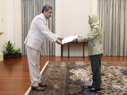 India's High Commissioner Ambule presents credentials to Singapore President | India's High Commissioner Ambule presents credentials to Singapore President India's High Commissioner Ambule presents credentials to Singapore President | India's High Commissioner Ambule presents credentials to Singapore President