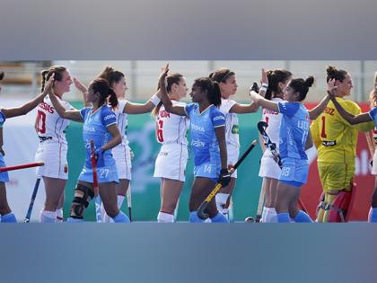 Indian women's team play out 2-2 draw against Spain at 100th Anniversary Spanish Hockey Federation - International Tournament | Indian women's team play out 2-2 draw against Spain at 100th Anniversary Spanish Hockey Federation - International Tournament