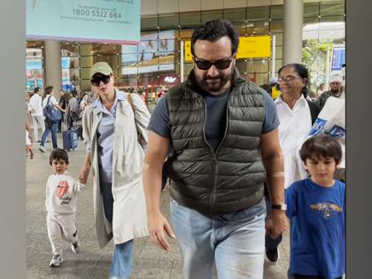 Airport Diaries: Kareena, Saif return to India from European vacation with sons Taimur, Jeh | Airport Diaries: Kareena, Saif return to India from European vacation with sons Taimur, Jeh