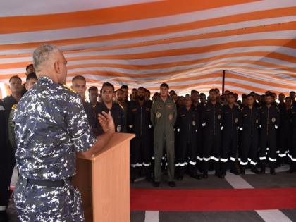 Oman: Indian Navy Chief interacts with INS Trinkand mission crew in Duqm | Oman: Indian Navy Chief interacts with INS Trinkand mission crew in Duqm Oman: Indian Navy Chief interacts with INS Trinkand mission crew in Duqm | Oman: Indian Navy Chief interacts with INS Trinkand mission crew in Duqm