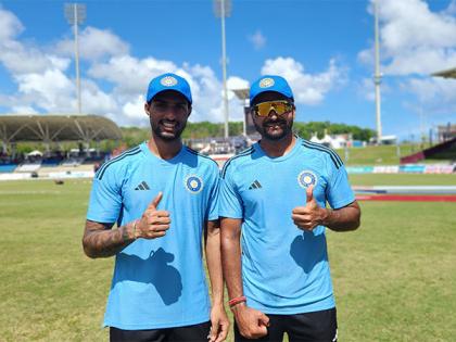 Tilak Varma, Mukesh Kumar make international debut during India's 1st T20I against West Indies | Tilak Varma, Mukesh Kumar make international debut during India's 1st T20I against West Indies
