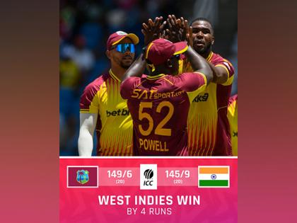 West Indies beat India by 4-runs in 1st T20I after superb bowling display in death overs | West Indies beat India by 4-runs in 1st T20I after superb bowling display in death overs