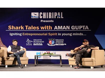 Chiripal Group hosts Aman Gupta in a unique motivational session Shark Tales | Chiripal Group hosts Aman Gupta in a unique motivational session Shark Tales Chiripal Group hosts Aman Gupta in a unique motivational session Shark Tales | Chiripal Group hosts Aman Gupta in a unique motivational session Shark Tales