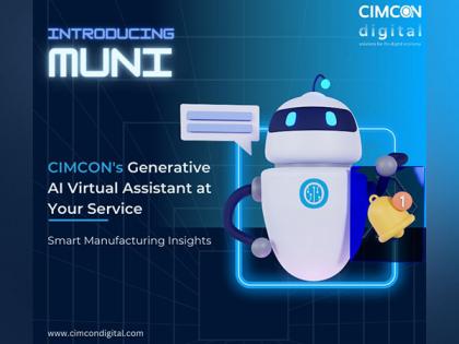 Introducing Muni: CIMCON Digital's Generative AI-Based Virtual Assistant that will Transform Manufacturing Decision-Making | Introducing Muni: CIMCON Digital's Generative AI-Based Virtual Assistant that will Transform Manufacturing Decision-Making
