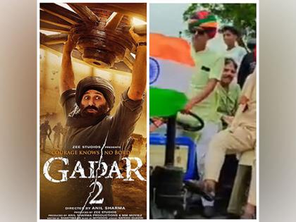 Chanting ‘Bharat Mata Ki Jai’, villagers in Bhilwara arrive on tractors to watch ‘Gadar 2’ | Chanting ‘Bharat Mata Ki Jai’, villagers in Bhilwara arrive on tractors to watch ‘Gadar 2’