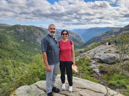 Norway vacation: SS Rajamouli shares pictures with his wife Rama from Pulpit Rock | Norway vacation: SS Rajamouli shares pictures with his wife Rama from Pulpit Rock Norway vacation: SS Rajamouli shares pictures with his wife Rama from Pulpit Rock | Norway vacation: SS Rajamouli shares pictures with his wife Rama from Pulpit Rock