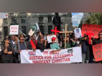 London: Christians stage protest outside Pak embassy against burning, desecration of churches | London: Christians stage protest outside Pak embassy against burning, desecration of churches