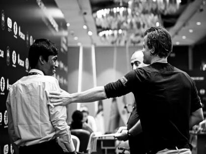 FIDE World Cup Final: Praggnanandhaa ends first game in draw against Magnus Carlsen | FIDE World Cup Final: Praggnanandhaa ends first game in draw against Magnus Carlsen FIDE World Cup Final: Praggnanandhaa ends first game in draw against Magnus Carlsen | FIDE World Cup Final: Praggnanandhaa ends first game in draw against Magnus Carlsen