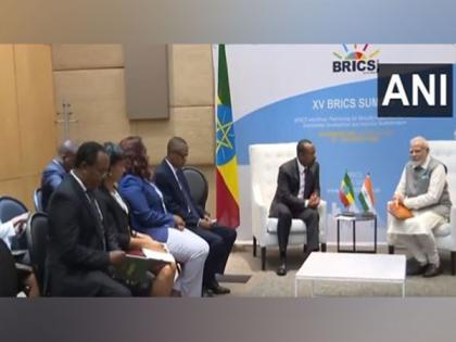 PM Modi held bilateral meeting with Ethiopian PM Abiy Ahmed in South Africa | PM Modi held bilateral meeting with Ethiopian PM Abiy Ahmed in South Africa