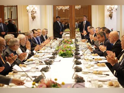PM Modi addresses business delegation in Greece, urges to strengthen trade ties | PM Modi addresses business delegation in Greece, urges to strengthen trade ties PM Modi addresses business delegation in Greece, urges to strengthen trade ties | PM Modi addresses business delegation in Greece, urges to strengthen trade ties