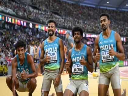 PM Modi lauds India's 4X400 m relay team for reaching finals in World Athletics C'ships | PM Modi lauds India's 4X400 m relay team for reaching finals in World Athletics C'ships PM Modi lauds India's 4X400 m relay team for reaching finals in World Athletics C'ships | PM Modi lauds India's 4X400 m relay team for reaching finals in World Athletics C'ships